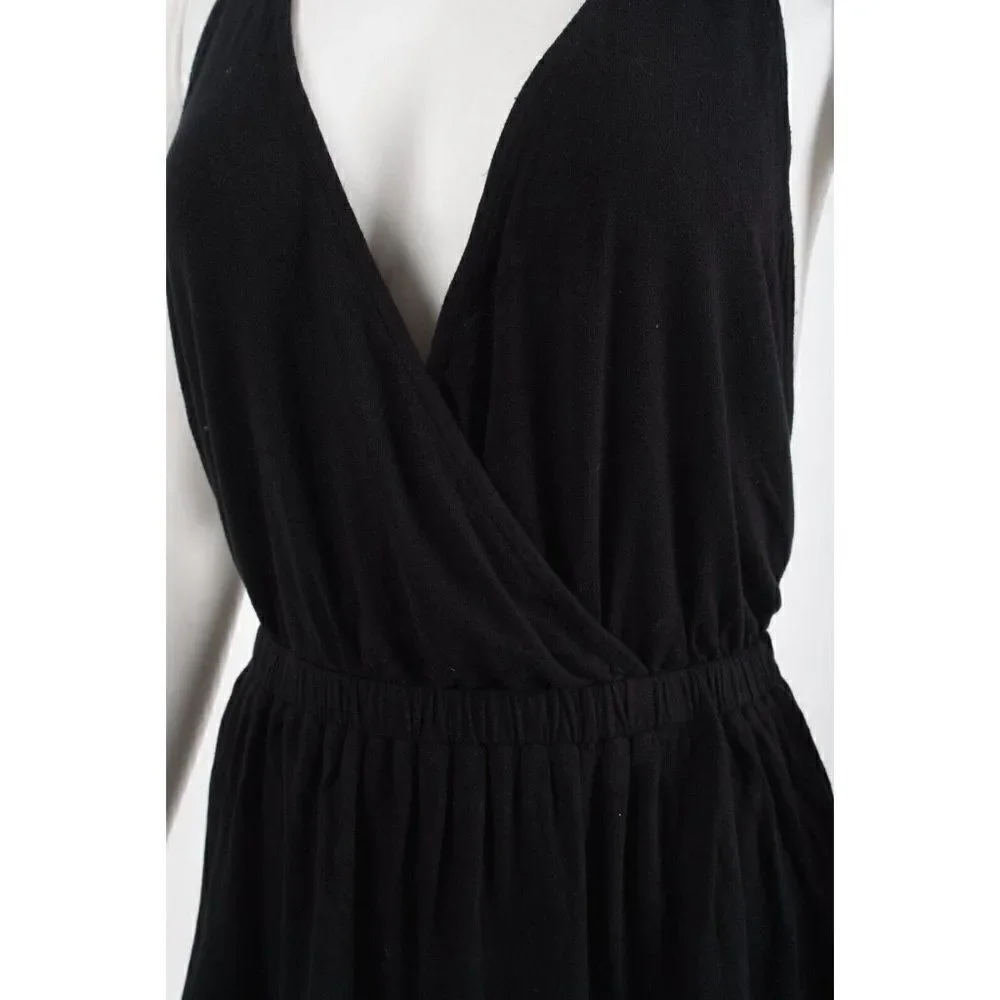 Free People We The Free Womens Top Shirt Peplum Size S Black Racerback
